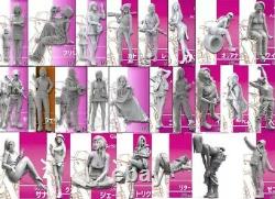 1/35 25pcs BigSet Resin Figure Model kit Modern Sexy Girl Female Woman Unpainted