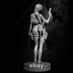 1/6 320mm 3D Print Figure Model Kit Sexy Girl Female Tomb Raider Unpainted