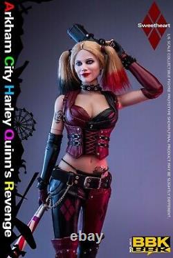 1/6 BBK BBK011 Arkham City Female Joker 12'' Figure WithWeapon Toys Seamless Body