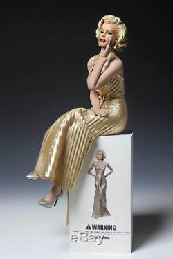 1/6 Marilyn Monroe Female PH Figure Doll Gold Dress and Head Set Collection Toys 