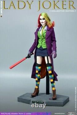 1/6 Female Joker Action Figure Clown Girl WOLFKING WK89025A Lady With3 Heads Model