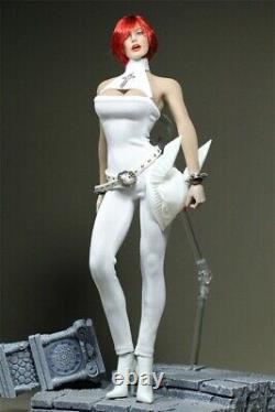 1/6 Female White Sexy Jumpsuit Set Model Fit 12 PH TBL Action Figure Body