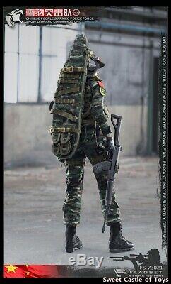1/6 Flagset Action Figure Chinese Snow Leoparo Commando Unit Female Sniper 73021