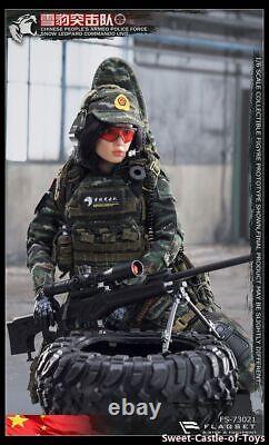 1/6 Flagset Figure Chinese Snow Leoparo Commando Unit Female Sniper 73021