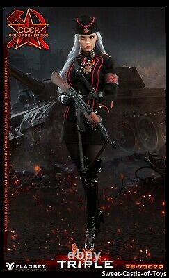 1/6 Flagset Military Action Figure Soviet Female Officer Katyusha 73029 Toys