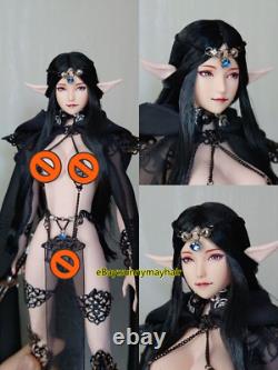 1/6 Head Sculpt Cosplay Elf Female Assassin For 12 PH TBL JO UD Figure Body Toy