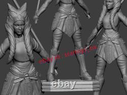 1/6 Scale Ashoka Figure 3D Printing Model Kit Unpainted Unassembled Female GK