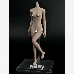 1/6 Scale Female Seamless Action Figure Nude Tan Body fit Hot Toys Phicen Head