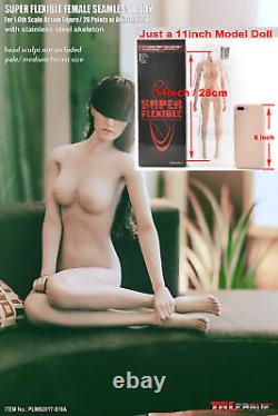 1/6 Seamless Female Action Figure Body Pale TBLeague Mid Bust For 12inch Doll
