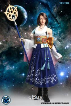 1/6 Super Duck SET024 FFX Final Fantasy X Yuna with TBLeague S10D Female Figure