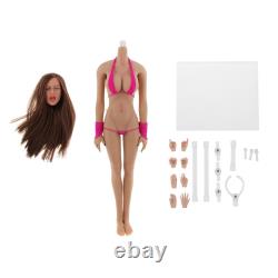 1/6 Super Flexible Female Body 12'' Action Figure With Head Sculpture &Spare Hands