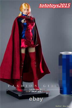 1/6 Superman Skirt Cloak Boots Suit Clothes Fit 12inch Female PH TBL Figure Toy