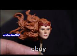 112 Scarlet Witch Wanda Elizabeth Olsen Head Sculpt Fit 6'' Female Body Doll