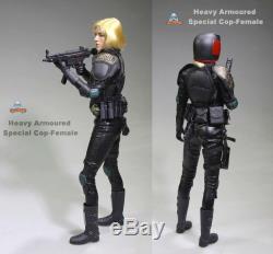 12'' Heavy Armoured Special Cop Dredd Figure 1/6 Female Judge Anderson Gril Doll