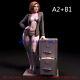 12 Version Dana Scully 18 16 3D Printed Model Kit Unpainted Unassembled Female