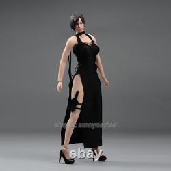 16 Ada Wong Head Suntan Body Black Dress Clothes 12 Female Action Figure Dolls