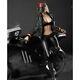 16 Black Cloth Female Clothes Motorcycle Clothing Set for 12 Action Figure