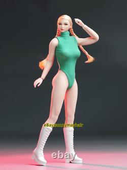16 FG081 Cammy Girl Head Body Bodysuit Boots Set 12 Female Pale Action Figure