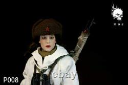 16 MOETOYS P008 WWII Soviet Union Snow Female Sniper Solider Figure