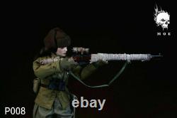 16 MOETOYS P008 WWII Soviet Union Snow Female Sniper Solider Figure