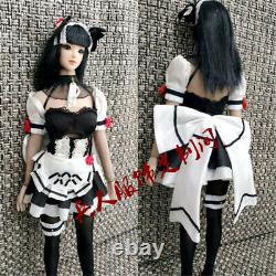 16 Maid Clothes Stockings Outfit Props Female suit For 12 Figure Body