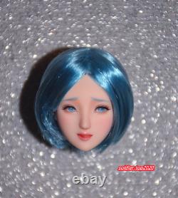 16 Obitsu Beauty Gir Blue Hair Head Sculpt For 12'' Female PH LD UD Figure Body