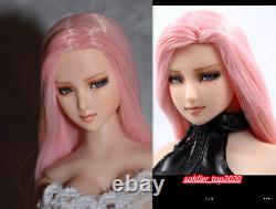 16 Obitsu Beauty Gir Pink Hair Head Sculpt For 12'' Female PH LD UD Figure Body