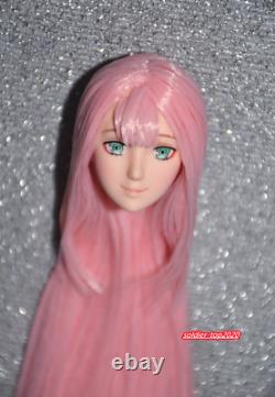16 Obitsu Cosplay Girl Pink Hair Head Sculpt For 12'' Female PH LD UD Figure