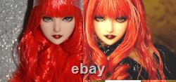 16 Red Hair Head Sculpt Fit 12 Female Obitsu PH HT UD Action Figure MOdel toys