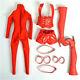 16 Red Leather Clothes Outfit For 12 Female TBL Phicen UD JO Figure Body Toys