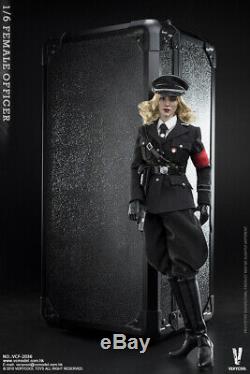 16 Scale Female Officer 2.0 Black Uniform VERYCOOL VCF-2036 Solider Figure Set