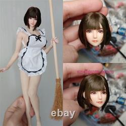 16 Sexy Maid Girl Obitsu Head Sculpt Carved Fit 12 Female TBL PH Figure Body