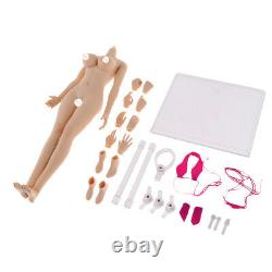 2 Set 1/6 Female Girl Nude Lady Body Seamless 12'' Action Figure Model Parts