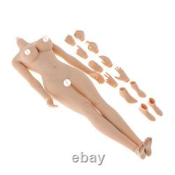 2 Set 1/6 Female Girl Nude Lady Body Seamless 12'' Action Figure Model Parts