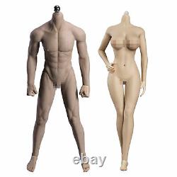 2 Set 1/6 Female & Male Seamless Figure Body for 12 Phicen TBLeague Head Sculpt