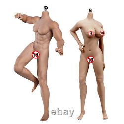 2 Set 1/6 Scale Seamless Female&Male Flexible Action Figure Body for 12 Phicen