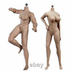 2 Sets 1/6 Seamless Female & Male Figure Body Model for 12 Phicen TBLeague Head