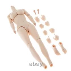 4 Pieces Action Figure Plastic Body 16 Scale Female Model with Hands Feet