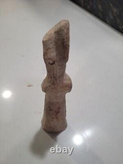 6th Century Chinese Sui Dynasty terra cotta lady court 10.5 figurine withheadress