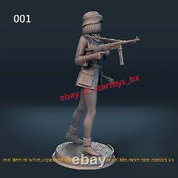 Africa Female Soldier 1/8 1/6 1/4 1/3 Unpainted Model Kit Unassembled 3D Printed