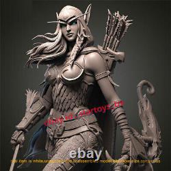 Alleria Female Archer 1/12 1/8 1/6 1/4 Unpainted Model Kit 3D Print Unassembled