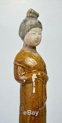 Ancient Chinese Glazed Female Figure China Tang Dynasty