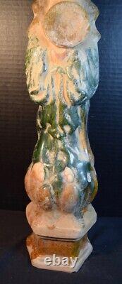 Antique Chinese Pottery Sculpture of Female Figure Head Stopper