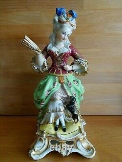 Antique Jacob Petit Paris Porcelain Female Figure Teapot Warmer Veilleuse