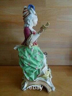 Antique Jacob Petit Paris Porcelain Female Figure Teapot Warmer Veilleuse