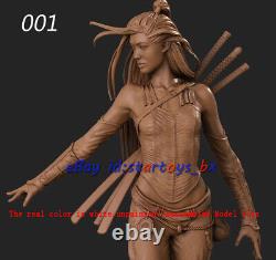 Asian Warrior 1/6 1/8 1/4 Unpainted 3D Print Model Kit Unassembled Female 2 Ver