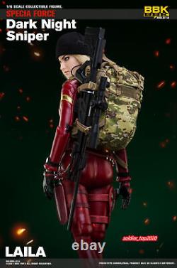 BBK 1/6 BBK014 Dark Night Sniper Laila Female Soldier Action Figure Soldier Doll