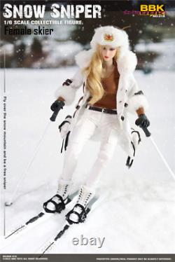 BBK 1/6 BBK018 Snow Sniper Skier 12 Female Action Figure Soldier Head Body Doll
