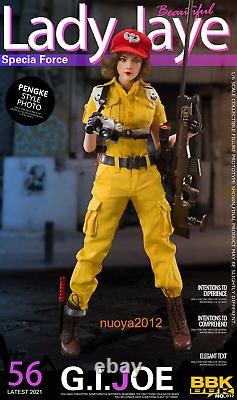 BBK 16th BBK012 GIJOE Lady Jaye Soldier Female Action Figure Collectible Toys