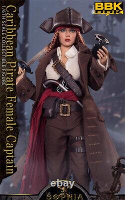 BBK BBK017 1/6 Caribbean Pirate Sophia Female Captain Action Figure New In Stock